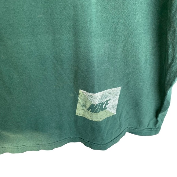 Vintage Tee Shirt Nike Swoosh Mens Adult Size XL Green 90s Made in USA - Picture 2 of 9